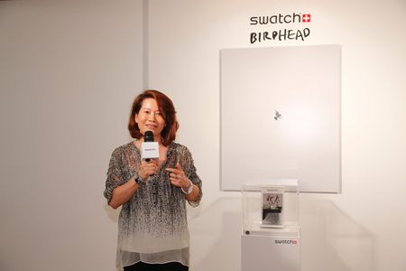 斯沃琪集团中国区总裁暨斯沃琪和平饭店艺术中心总经理陈素贞女士致开幕词.JPG